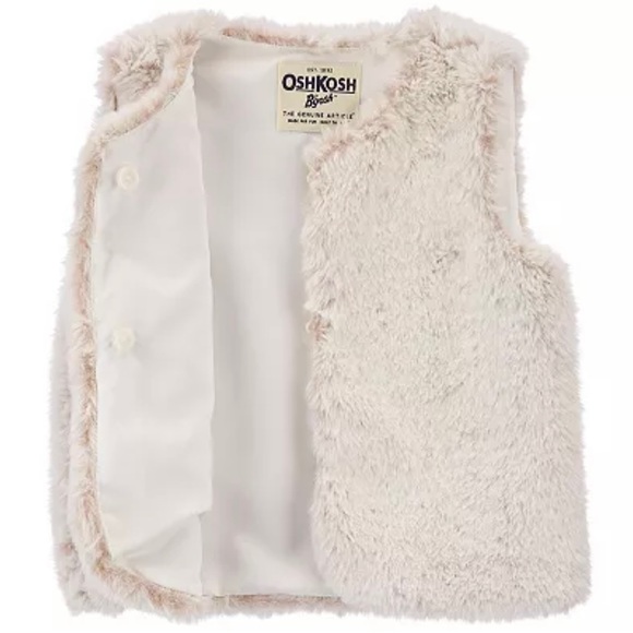 OSH KOSH | faux fur vest - Picture 2 of 4